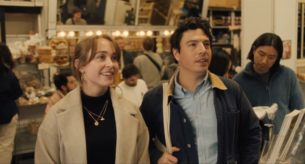 Meghan Leathers and Jon Bass in "Bad Shabbos."