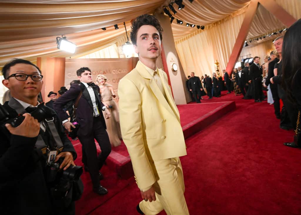 Timothée Chalamet at the 97th Oscars held at the Dolby Theatre on March 02, 2025 in Hollywood, California. (Photo by Michael Buckner/Penske Media via Getty Images)