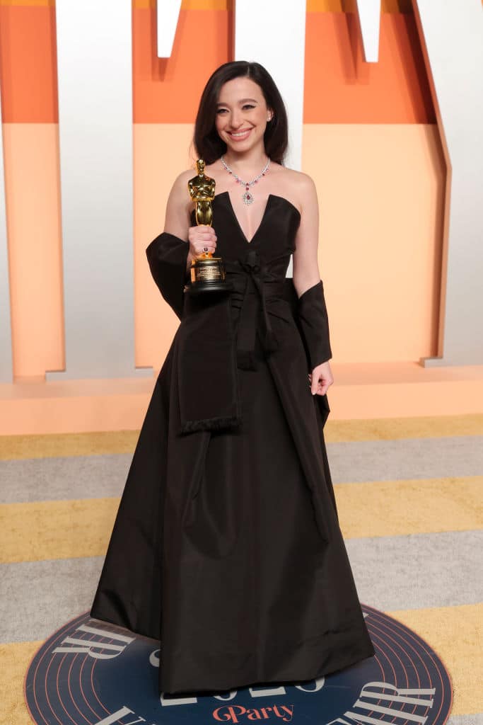 Mikey Madison at the 2025 Vanity Fair Oscar Party Hosted By Radhika Jones held at Wallis Annenberg Center for the Performing Arts on March 02, 2025 in Beverly Hills, California. (Photo by Christopher Polk/Variety via Getty Images)