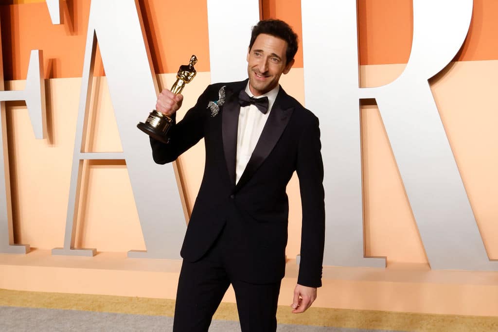 BEVERLY HILLS, CALIFORNIA - MARCH 02: Adrien Brody attends the 2025 Vanity Fair Oscar Party hosted by Radhika Jones at Wallis Annenberg Center for the Performing Arts on March 02, 2025 in Beverly Hills, California.  (Photo by Taylor Hill/FilmMagic)