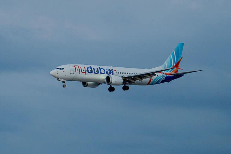 TZAFRIA, ISRAEL - SEPTEMBER 30: A plane carrying passengers from an earlier Flydubai flight that was diverted to Saudi Arabia arrives at Ben Gurion Airport on September 30, 2026 in Tzafria, Israel. This morning, a Flydubai flight from Dubai to Tel Aviv was diverted to Saudi Arabia after a violent altercation in the cockpit. Passengers told media outlets that a pilot was stabbed and temporarily lost control of the plane. A second plane was sent to Saudi Arabia to retrieve the stranded passengers and return them to Israel. (Photo by Erik Marmor/Getty Images)