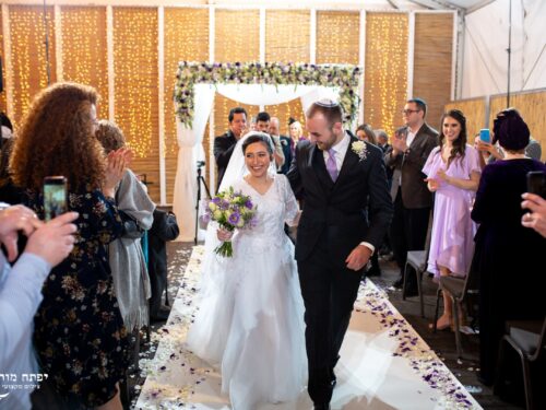 The author and John at their wedding (courtesy)