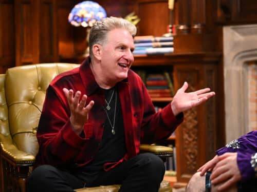 Michael Rapaport in Episode 4X01 of "The Traitors" (Photo by: Euan Cherry/PEACOCK)