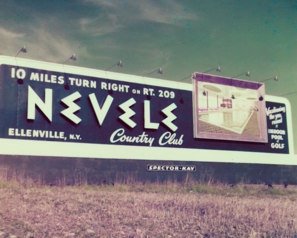 Nevele Country Club sign (Courtesy of the Borscht Belt Historical Markers Project).
