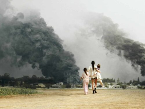 Rotem Sela as Batsheva Yahalomi in Red Alert, episode 4, streaming on Paramount+, 2025. (Green Productions, Bender Brown Productions, Keshet 12, the IEF, &; Paramount+)