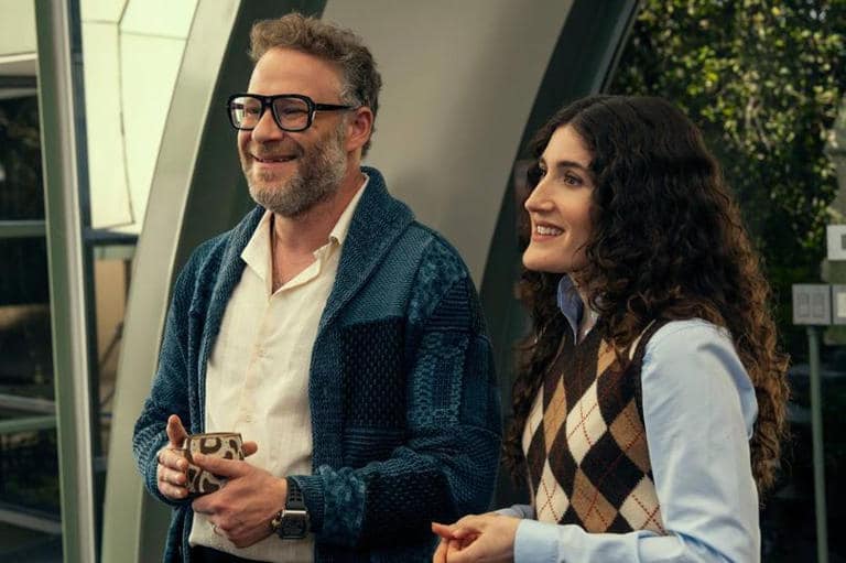 Seth Rogen guest stars as a rabbi in Season 2 of "Nobody Wants This."