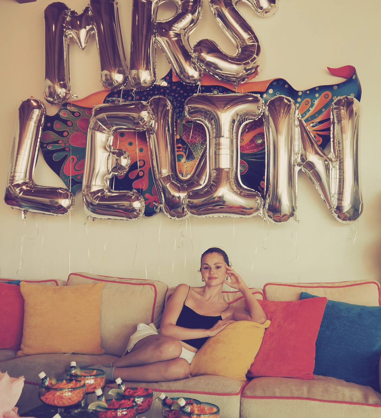 Scene from Selena Gomez's bachelorette party (Instagram // @Selena Gomez)