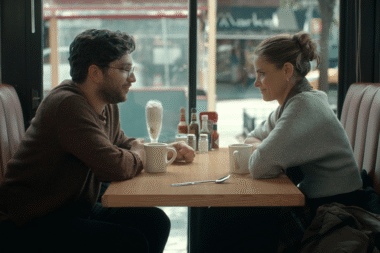 Amanda Peet as Dianne Cohen and Matthew Shear as Sam Stein in 'Fantasy Life"