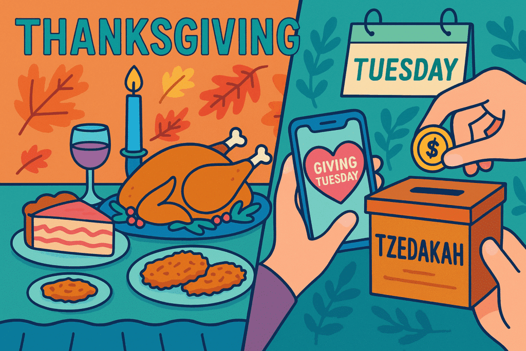 A week of gratitude and tzedakah: Thanksgiving and Giving Tuesday through a Jewish lens