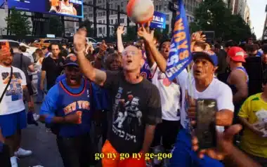 Screengrab from Kosha Dillz's "Parade (Knicks Anthem 2026)"