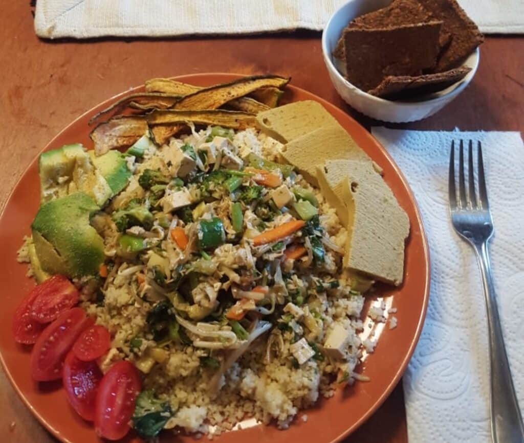 A Live Week dinnerplate in the Village of Peace. Photo by Ahmadiel Ben Yehuda