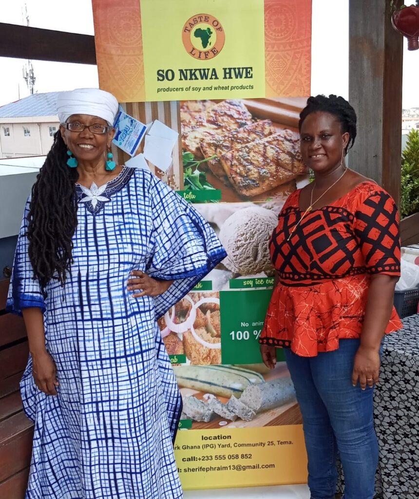 Members of the Hebrew Israelites in vegan food production site in Ghana. Photo: courtesy