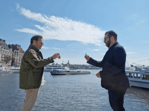 Eli Batalion and Jamie Elman in "Swedishkayt" (courtesy)
