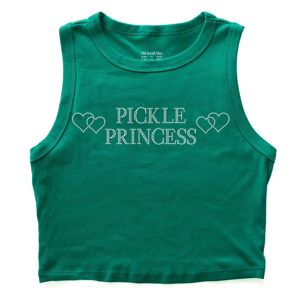 Pickle Princess cropped tank (OJM)