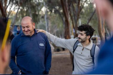 Shalev Biton and Yunis Alkarnaw
