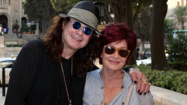 Ozzy and Sharon Osbourne visit tourist sites in Jerusalem. Photo by Sasson Tiram